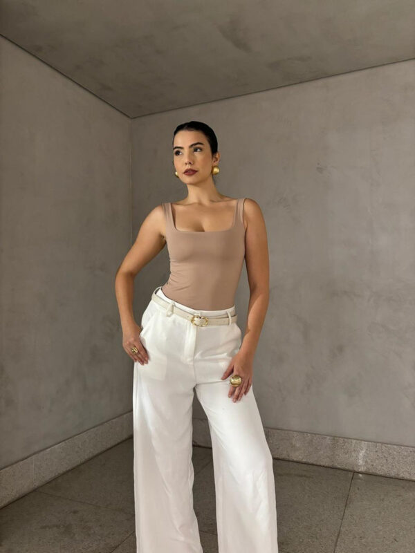 Blusinha Alça Regata Feminina Plus Size Básica Suplex Forro - Image 4